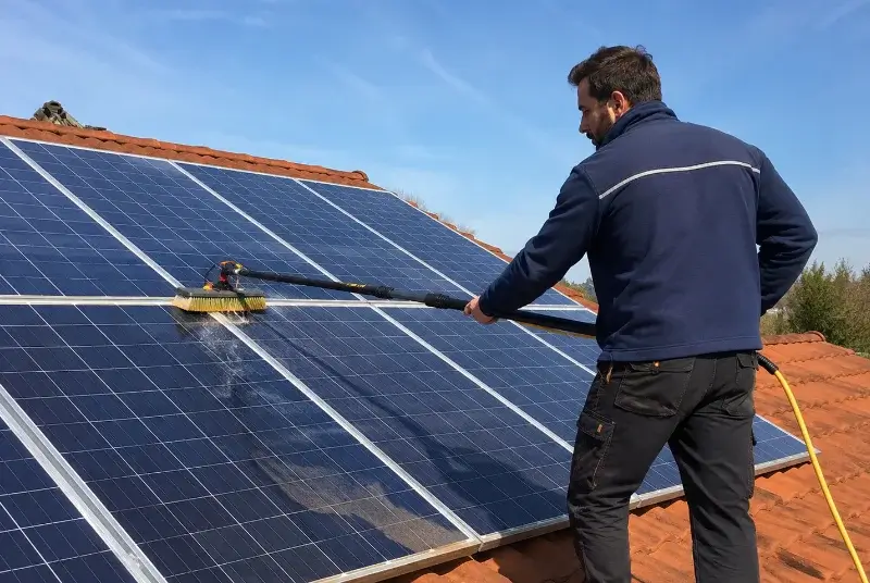 Nettoyage et entretien de panneaux solaires à Ondes